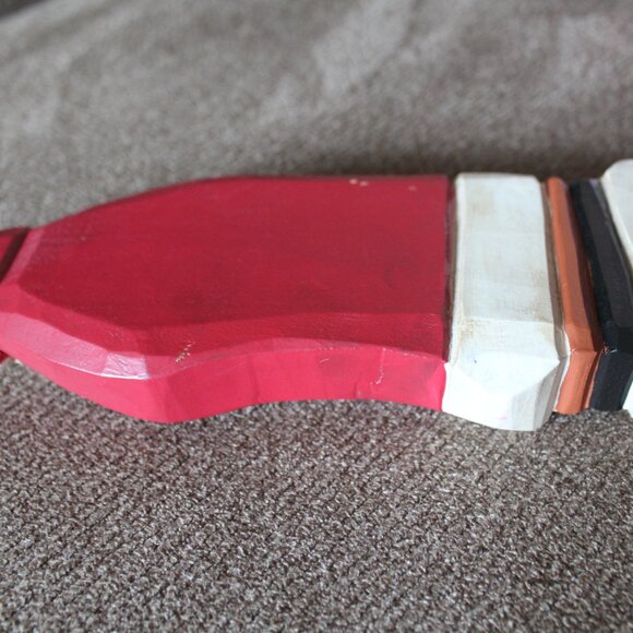 Christmas on Mainstreet Santa Claus Carved Wooden Figurine Vintage Walmart 8.5" - Picture 8 of 12